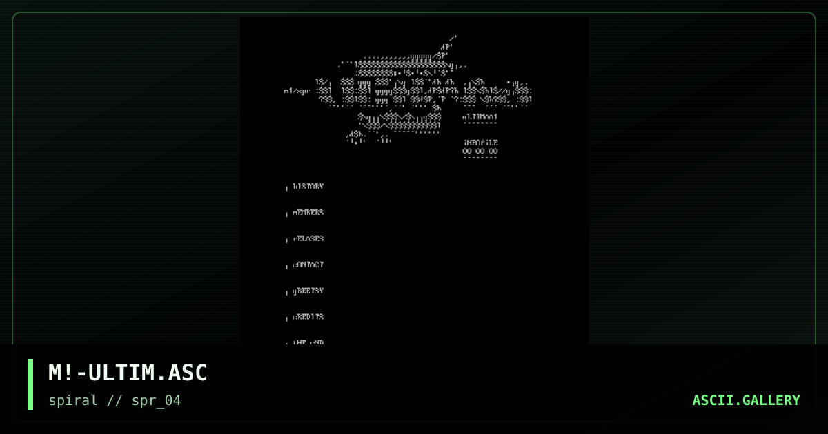 M!-ULTIM.ASC, by mike, 2001