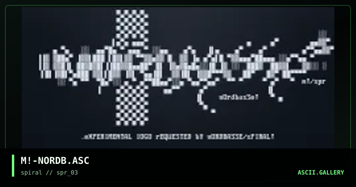 M!-NORDB.ASC, by mike, 2001