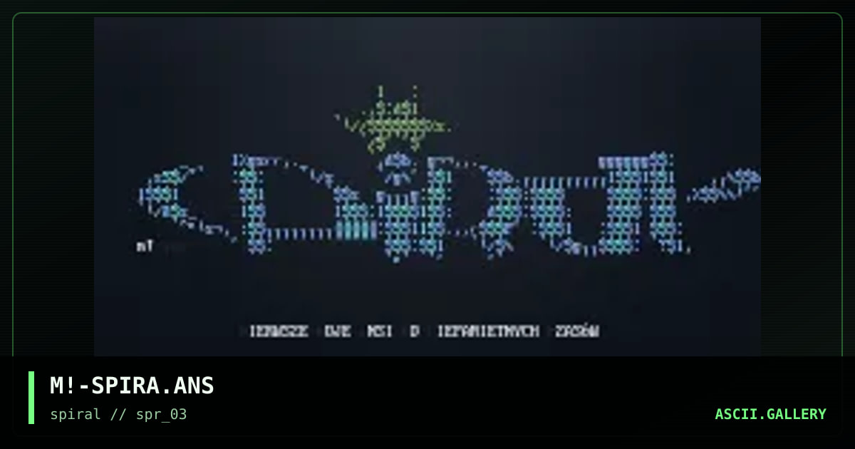 M!-SPIRA.ANS, by mike, 2001