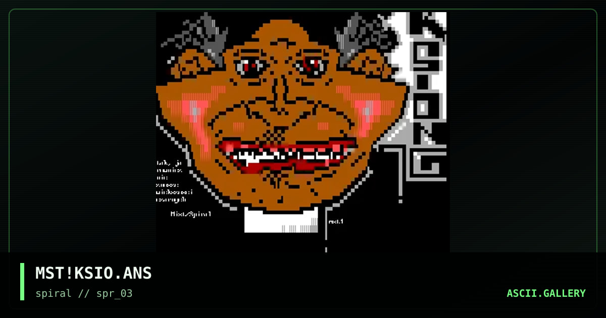 MST!KSIO.ANS, by mist, 2001