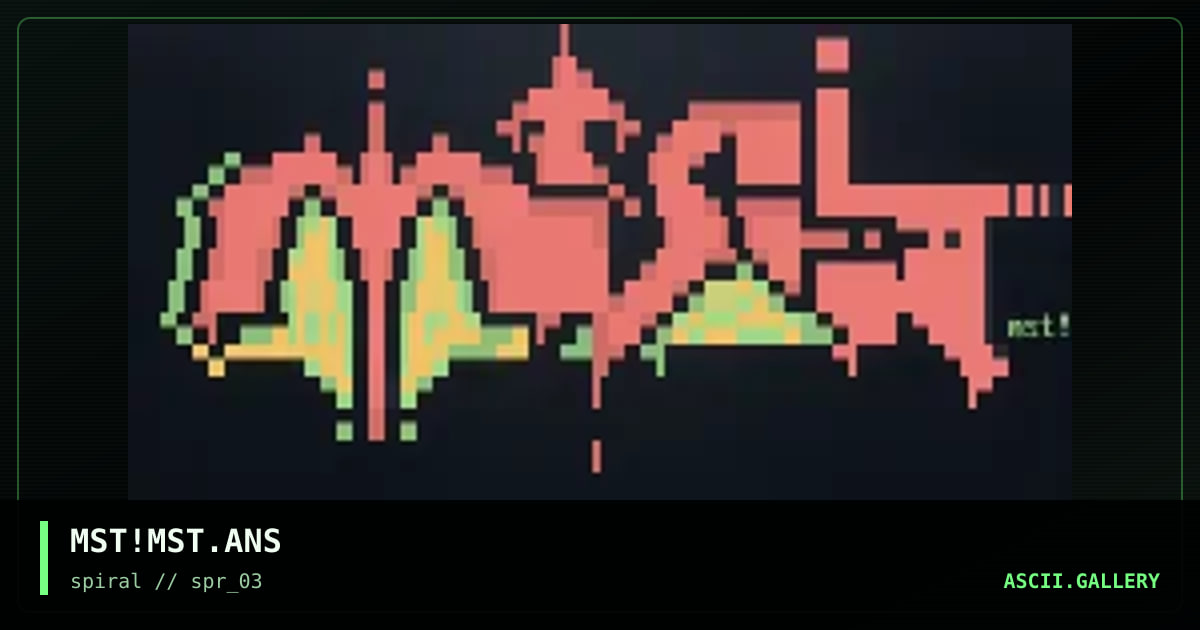 MST!MST.ANS, by mist, 2001