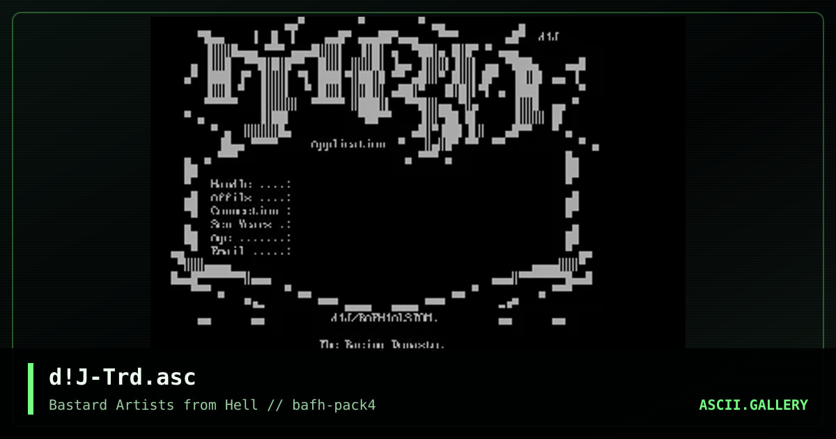 d!J-Trd.asc, by docjones, 2002