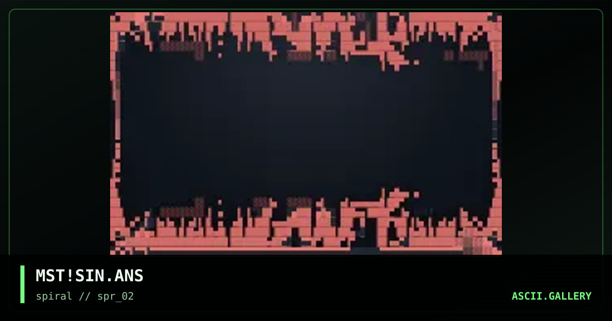 MST!SIN.ANS, by mist, 2001