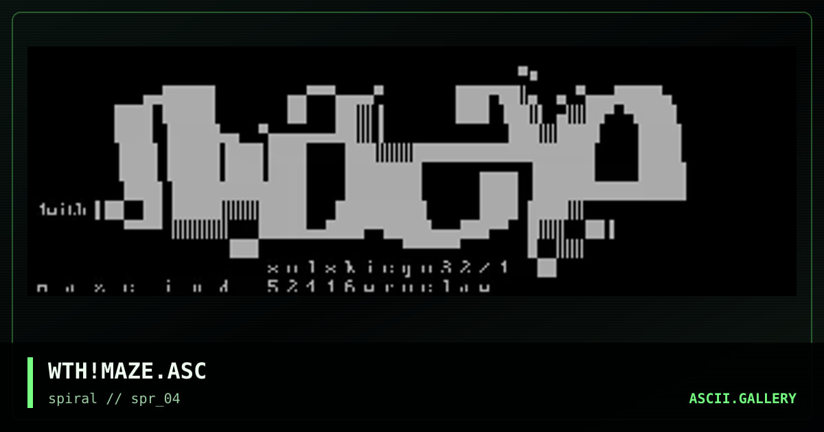 WTH!MAZE.ASC, by with, 2001
