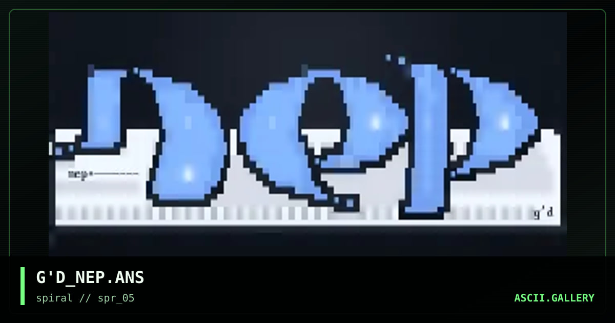 G'D_NEP.ANS, by g d, 2001