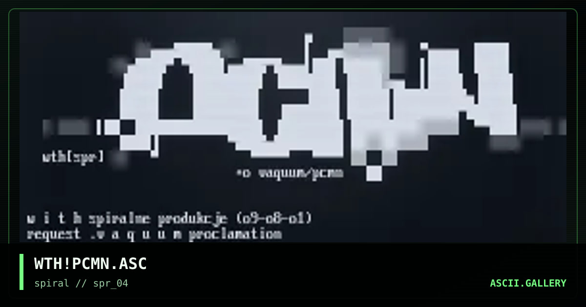 WTH!PCMN.ASC, by with, 2001