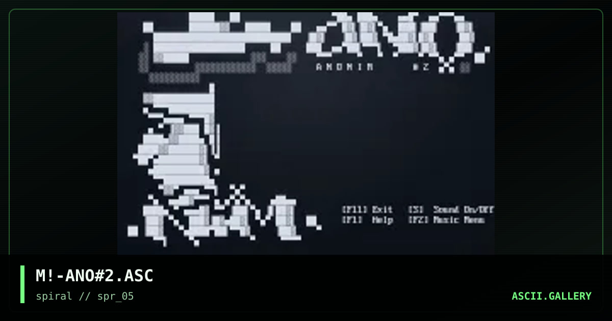 M!-ANO#2.ASC, by mike, 2001