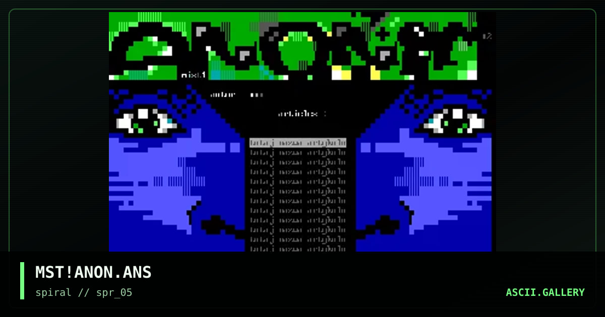 MST!ANON.ANS, by mist, 2001