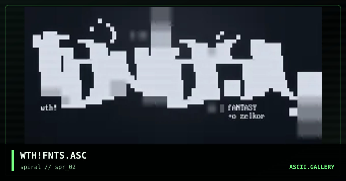 WTH!FNTS.ASC, by with, 2001