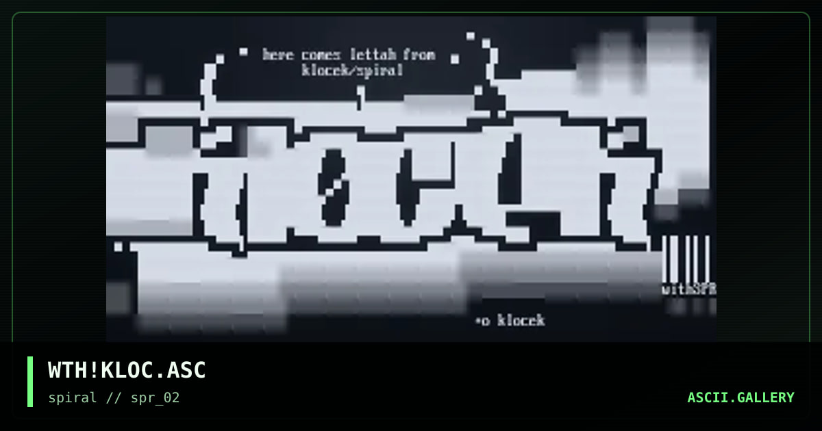 WTH!KLOC.ASC, by with, 2001