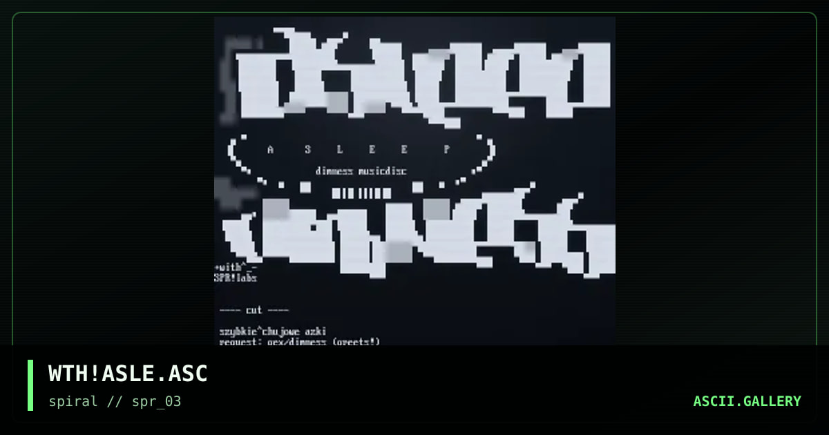 WTH!ASLE.ASC, by with, 2001