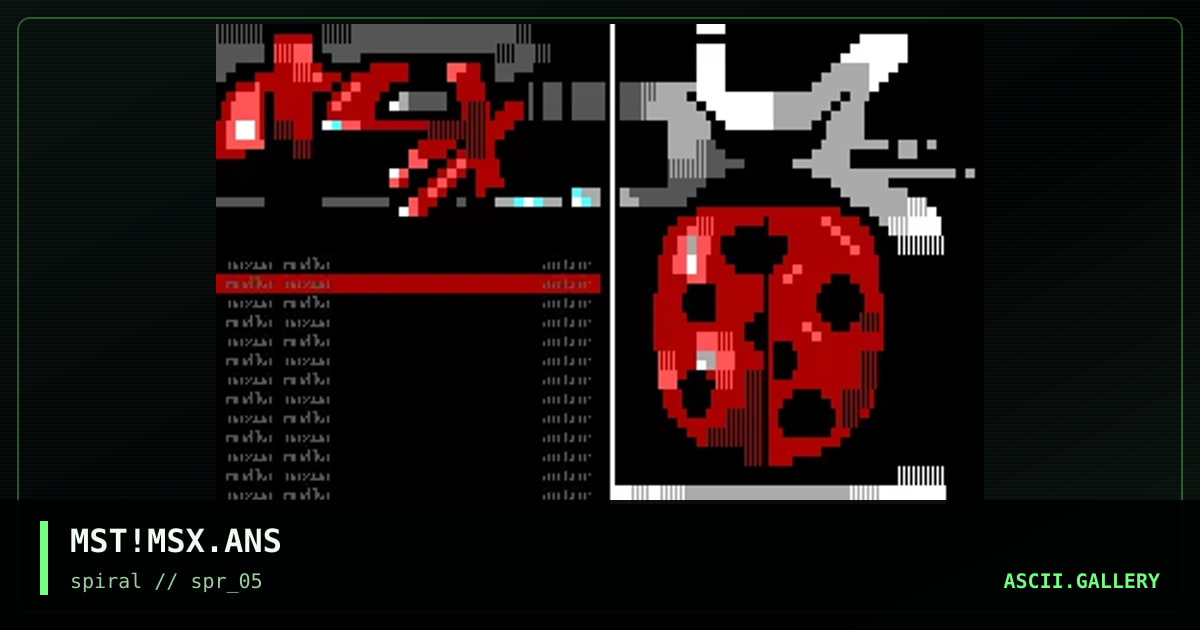 MST!MSX.ANS, by mist, 2001