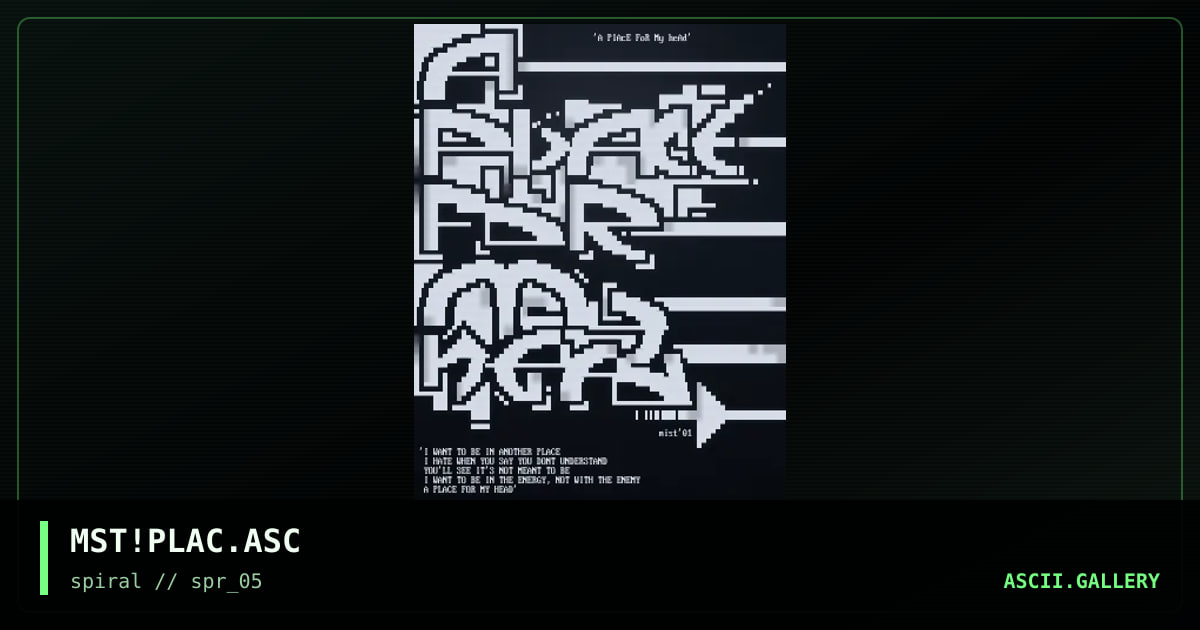 MST!PLAC.ASC, by mist, 2001