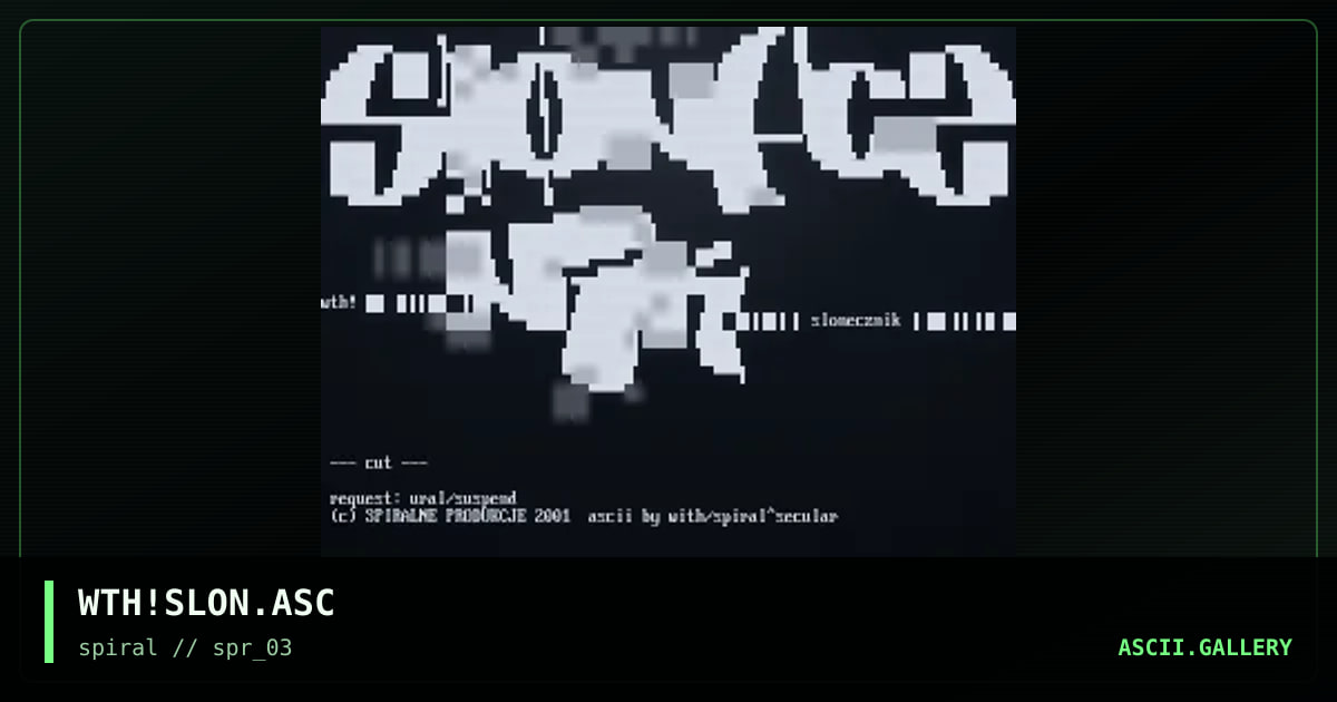WTH!SLON.ASC, by with, 2001