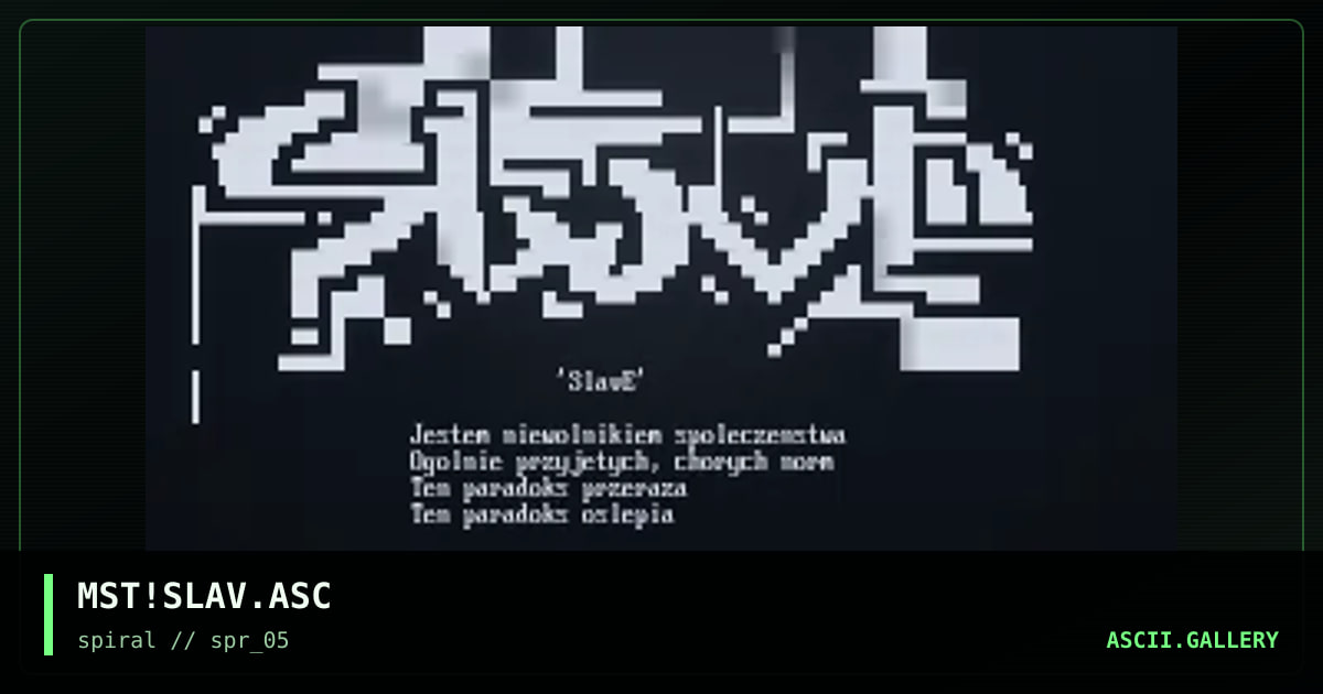 MST!SLAV.ASC, by mist, 2001