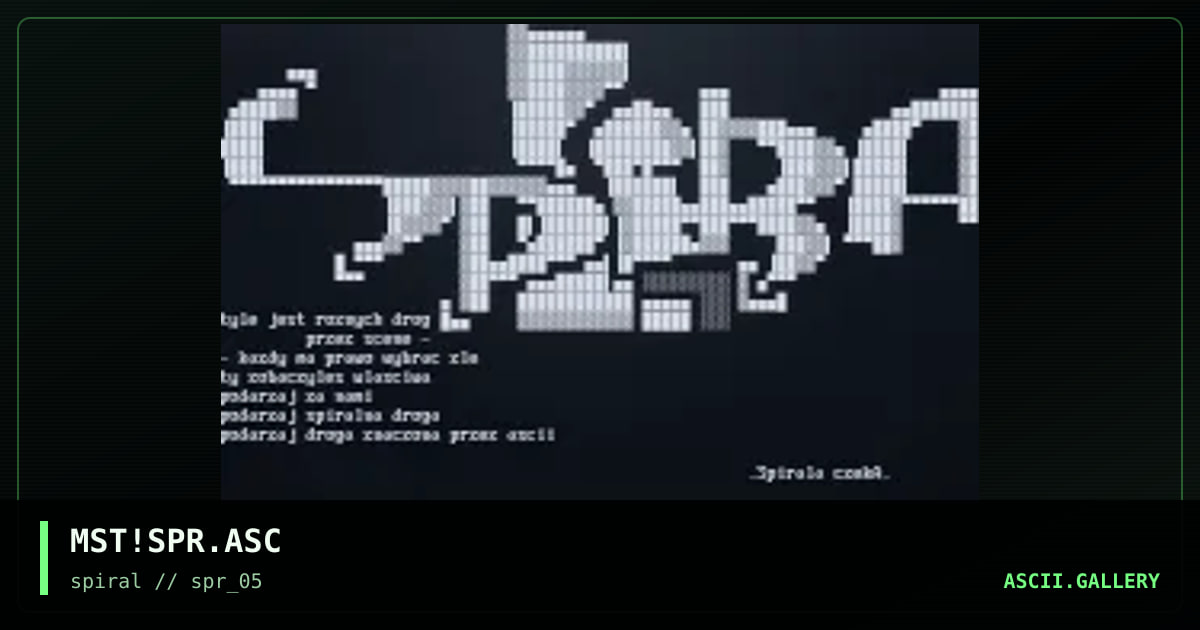 MST!SPR.ASC, by mist, 2001