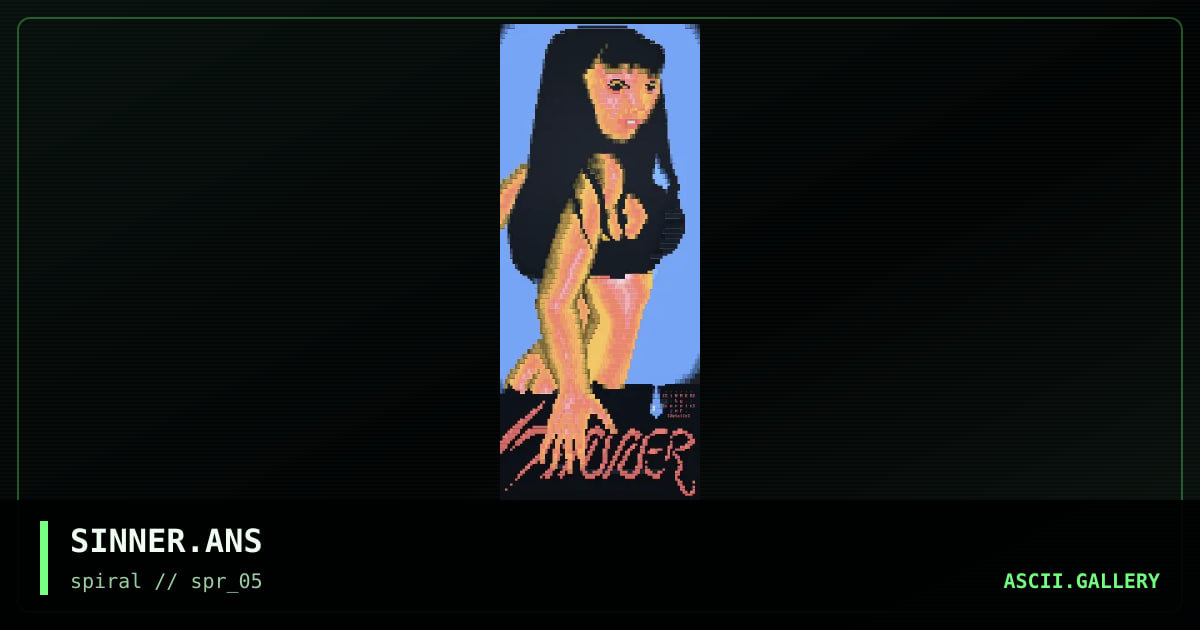 SINNER.ANS, by zeroic, 2001