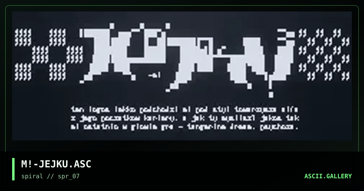 M!-JEJKU.ASC, by mike, 2002