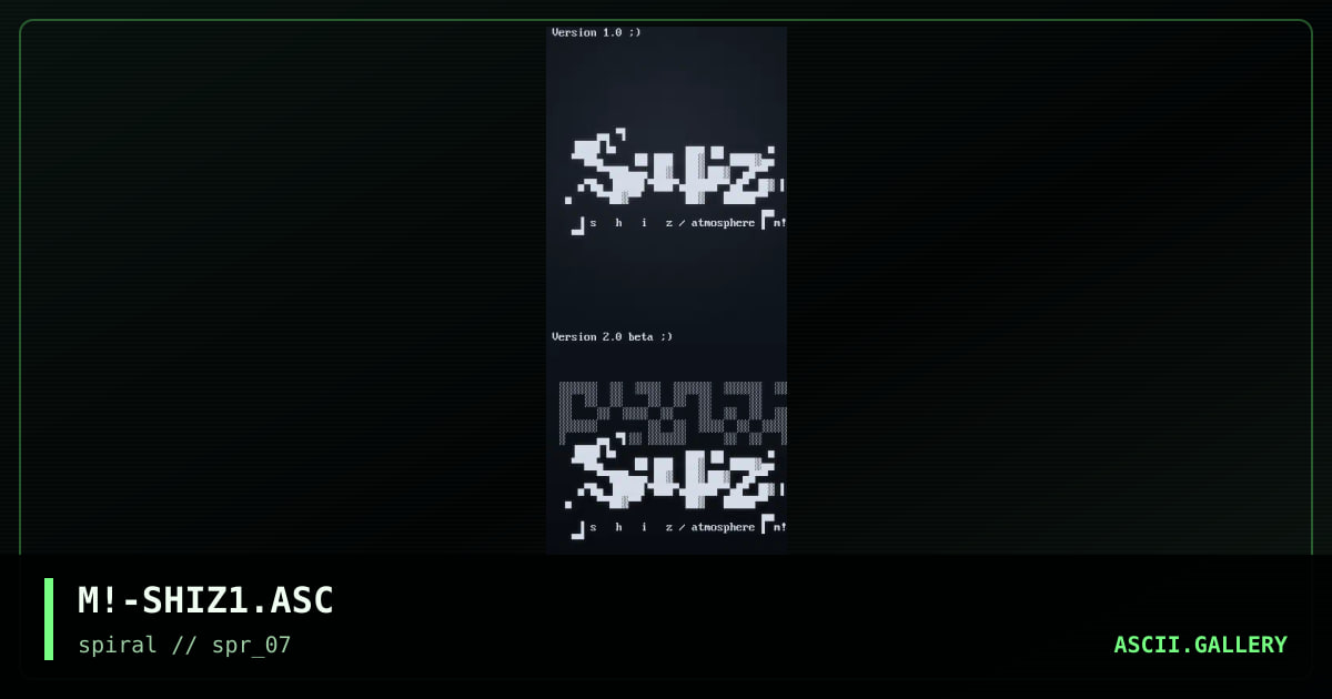 M!-SHIZ1.ASC, by mike, 2002