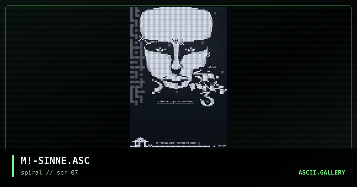 M!-SINNE.ASC, by mike, 2002