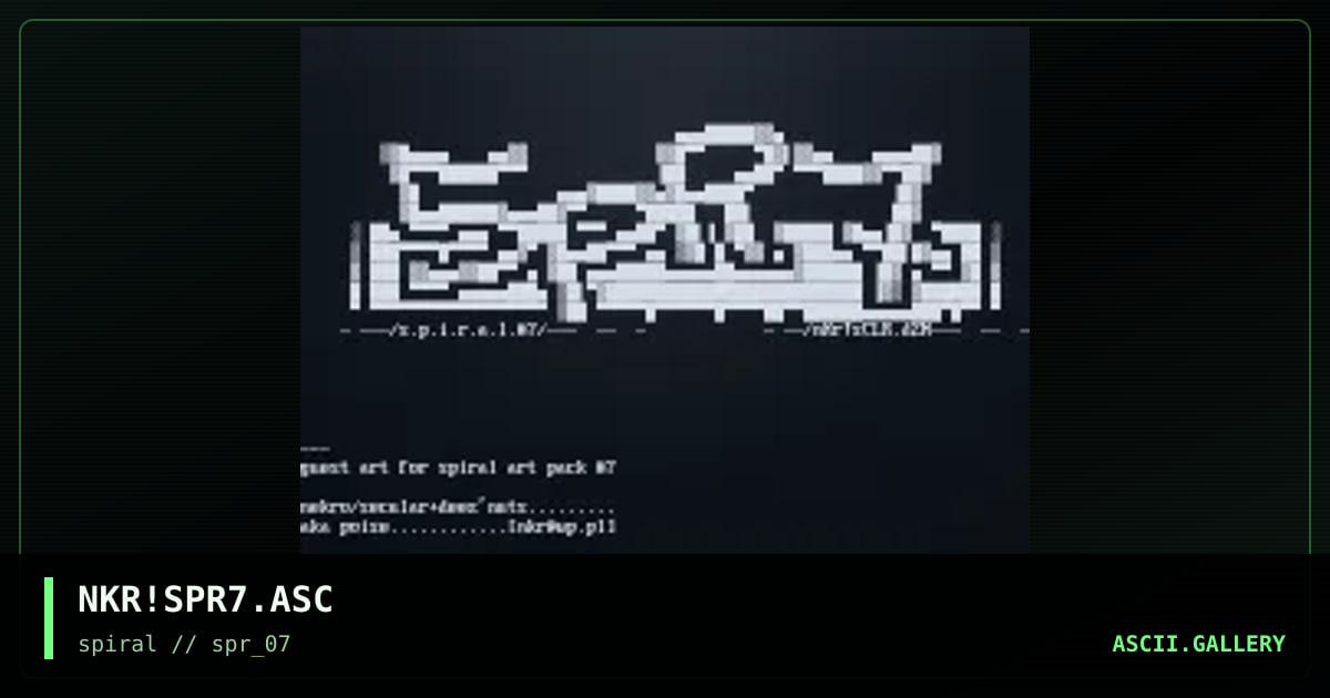 NKR!SPR7.ASC, by nekro, 2002