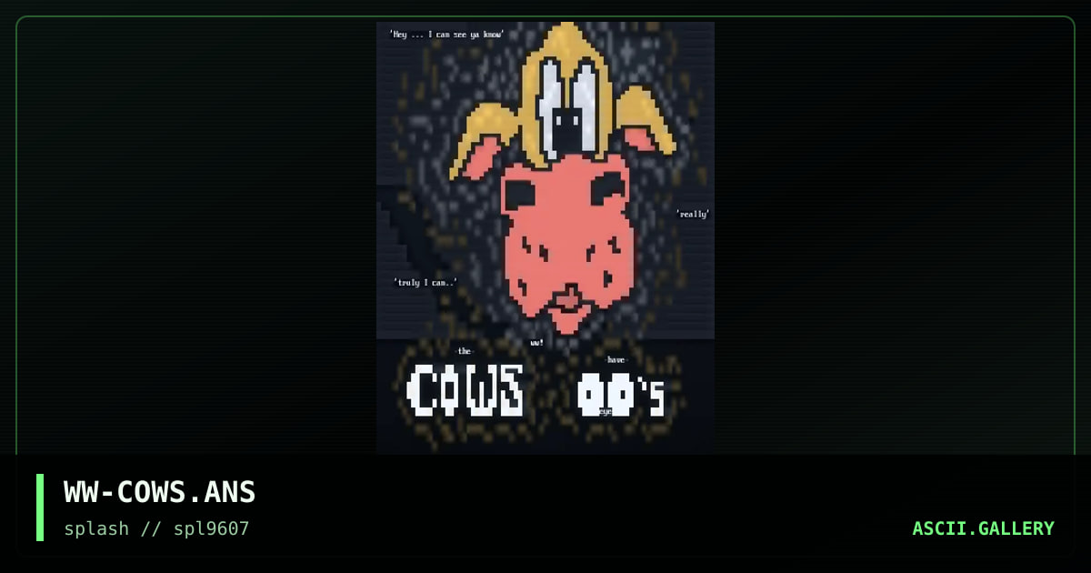 WW-COWS.ANS, by wicked wolf, 1996