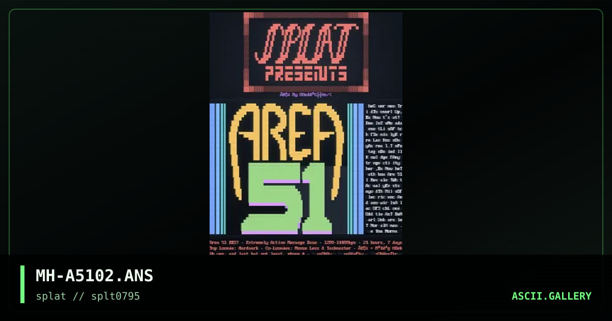 Area 51, by maddog hoek, 1995