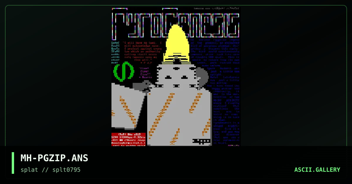 PyroGenesis, by maddog hoek, 1995