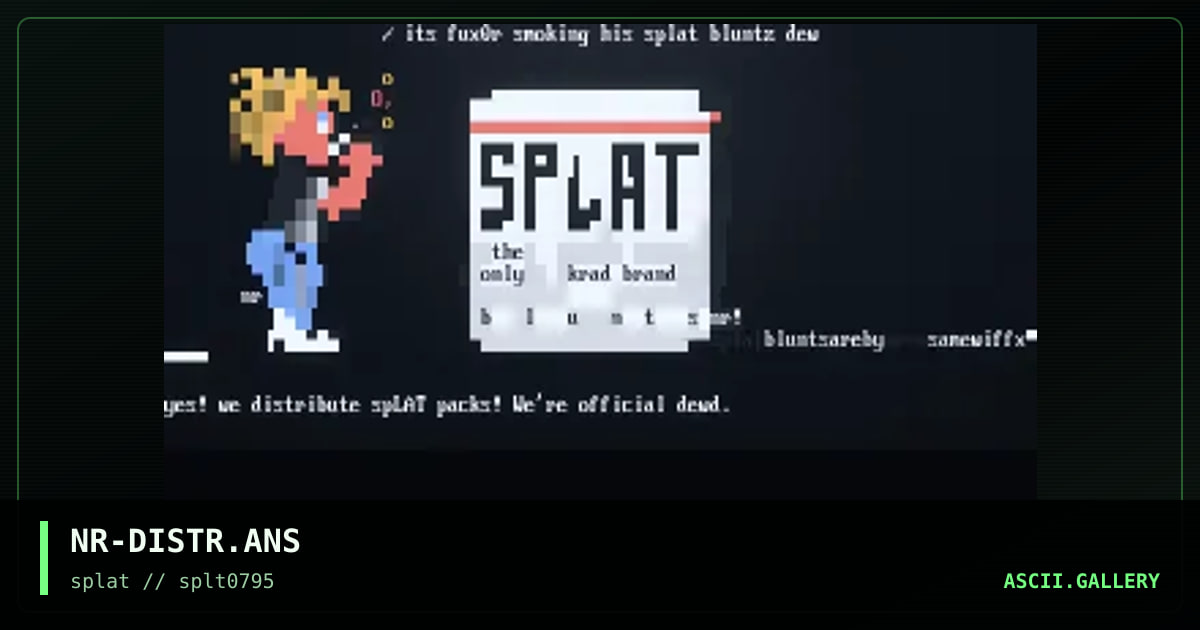 Splat Distro Stuff, by nero, 1995