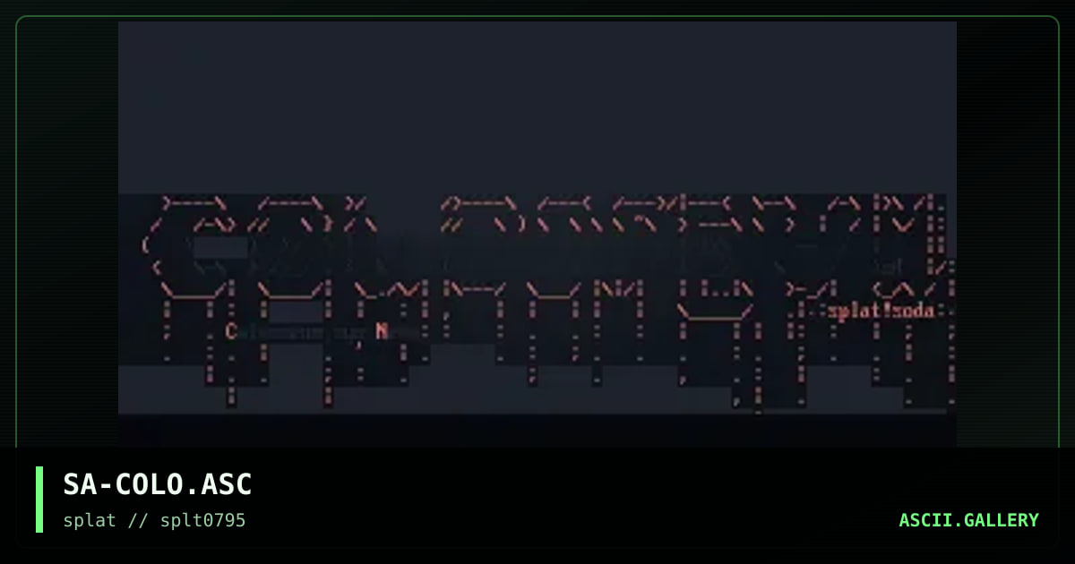 The Colosseum, by soda, 1995