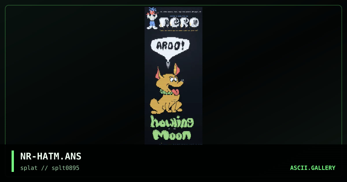 Howling At Da Moon, by nero, 1995
