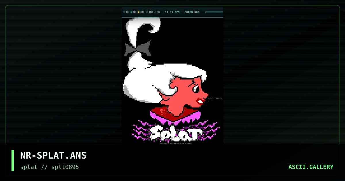 Splat Promo, by nero, 1995