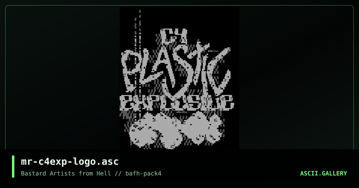 mr-c4exp-logo.asc, by mrmista, 2002