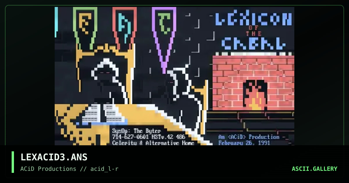LEXACID3.ANS, by acid, 1990