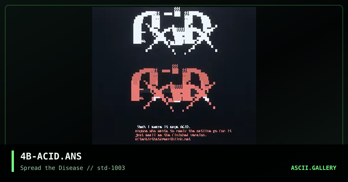 ACiD #100 Promo, by afterbirth, 2003