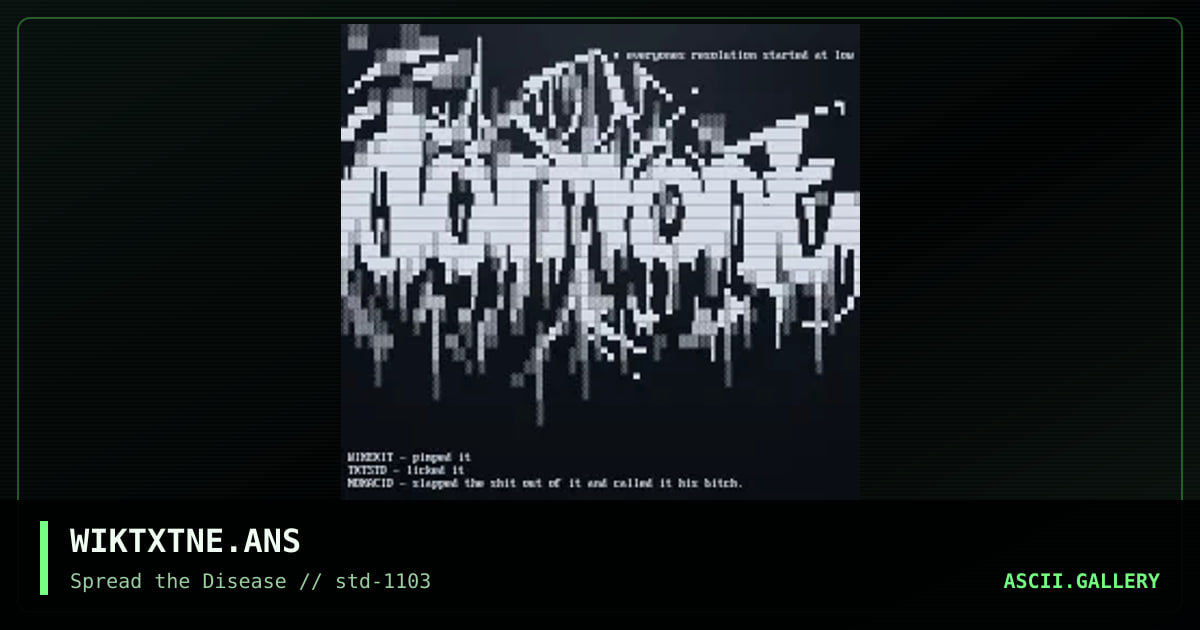 just fucking around, by the textorcist, nok, wikkesh, 2003
