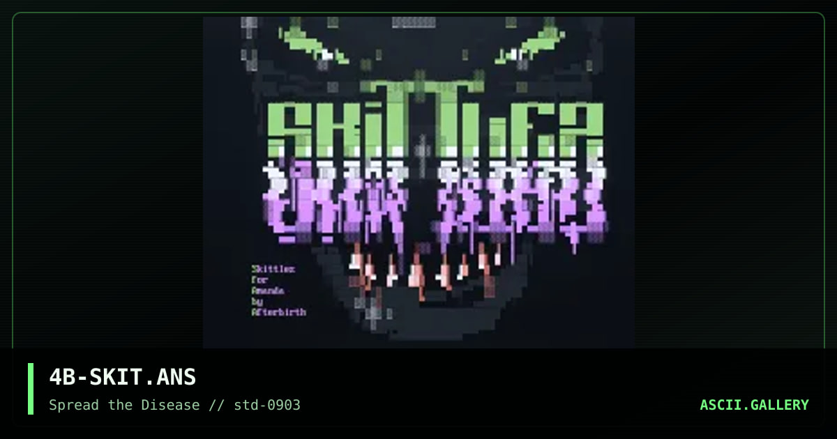 Skittlez, by afterbirth, 2003