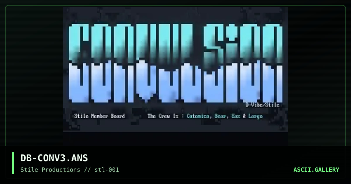 Convulsion Logo, by d-vibe, 1994