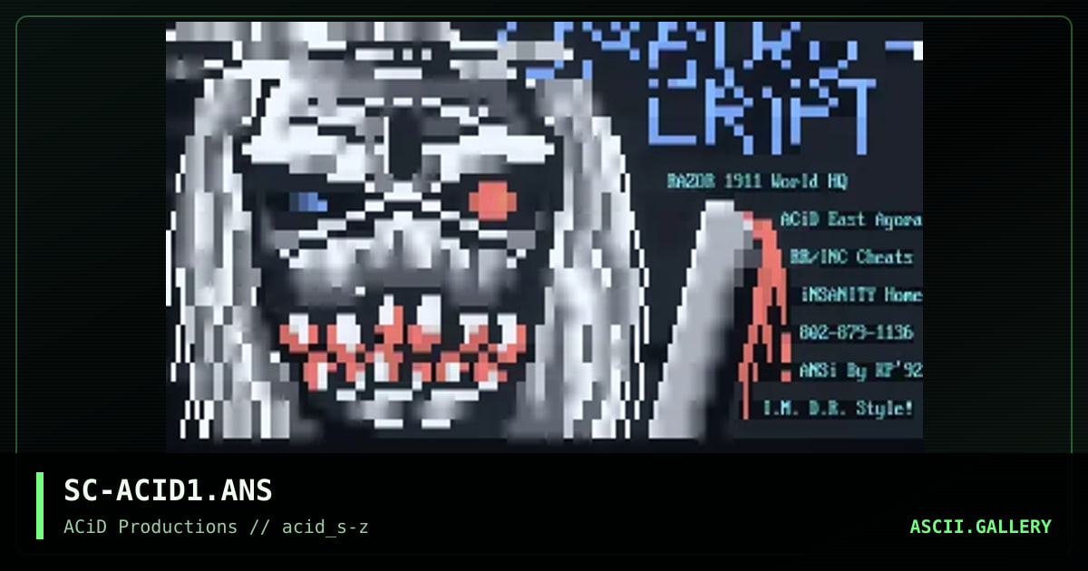 SC-ACID1.ANS, by kingpin, 1990