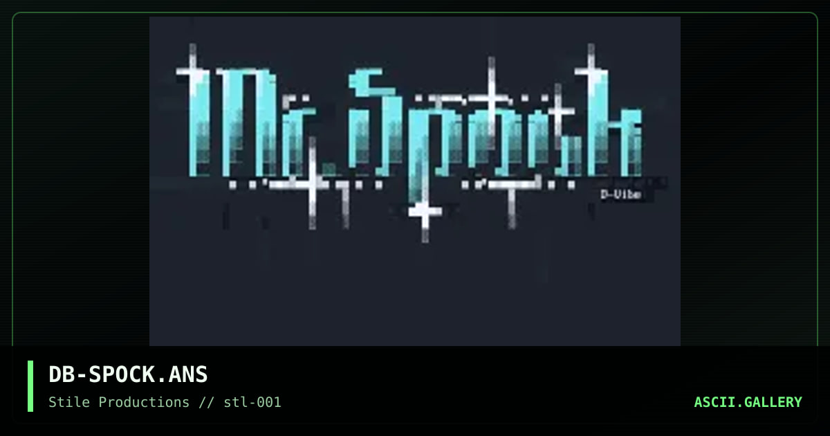 Mr.Spock Logo, by d-vibe, 1994