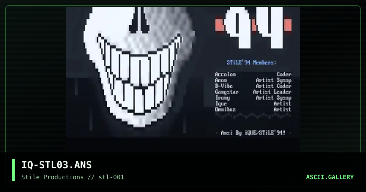 Stile, by ique, 1994