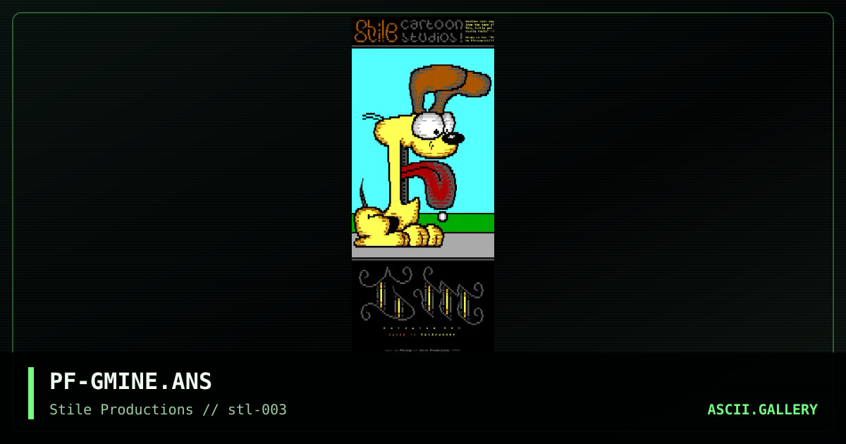Goldmine Cart00n (Odie), by pfezzyo, 1995
