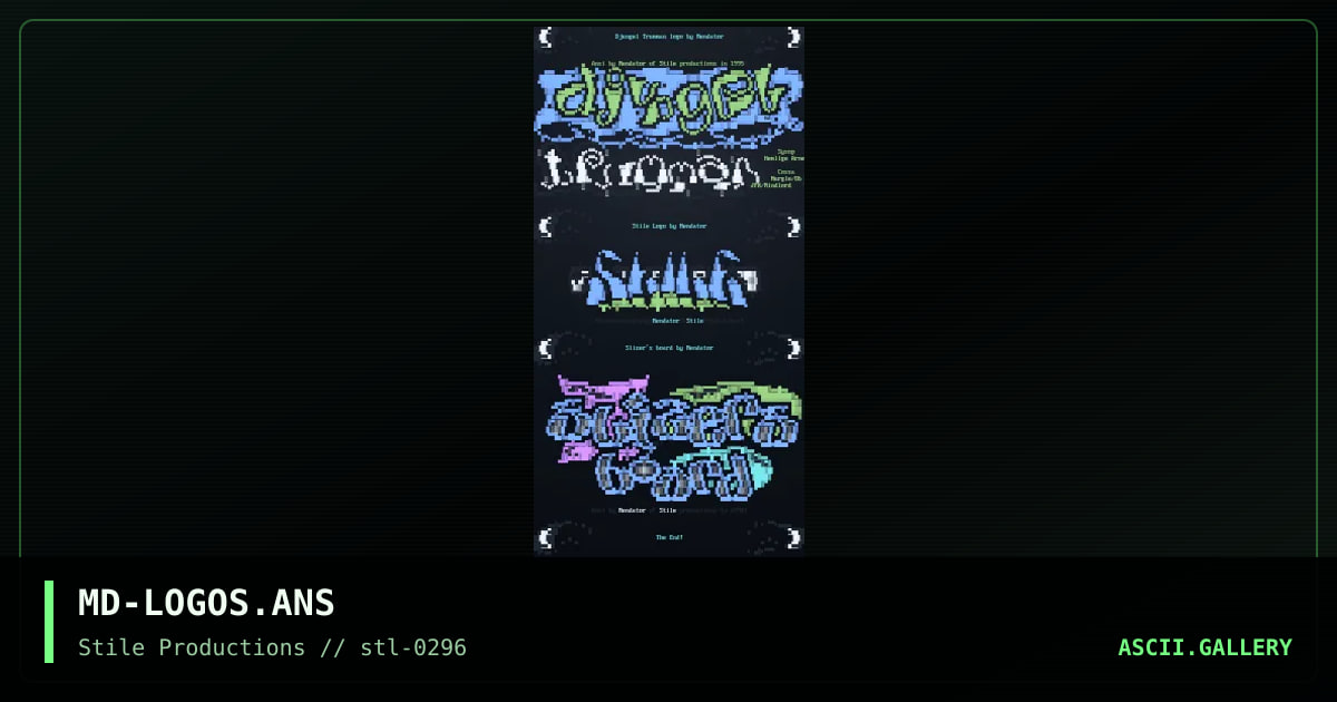 my logo cluster!, by mendator, 1996