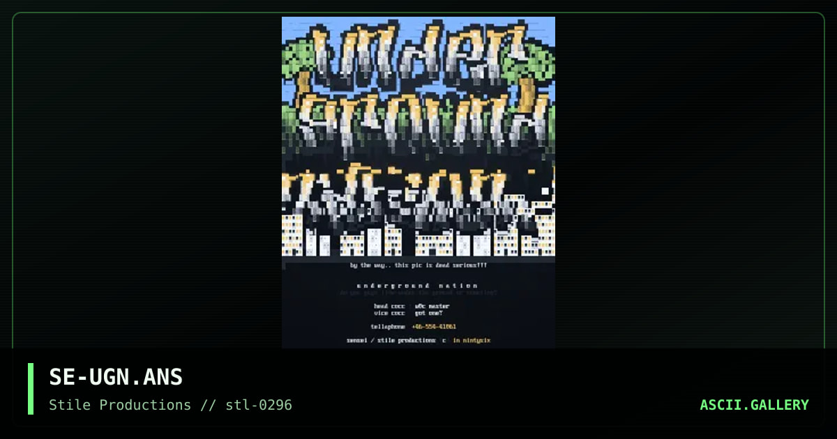 underground nation, by sensei, 1996