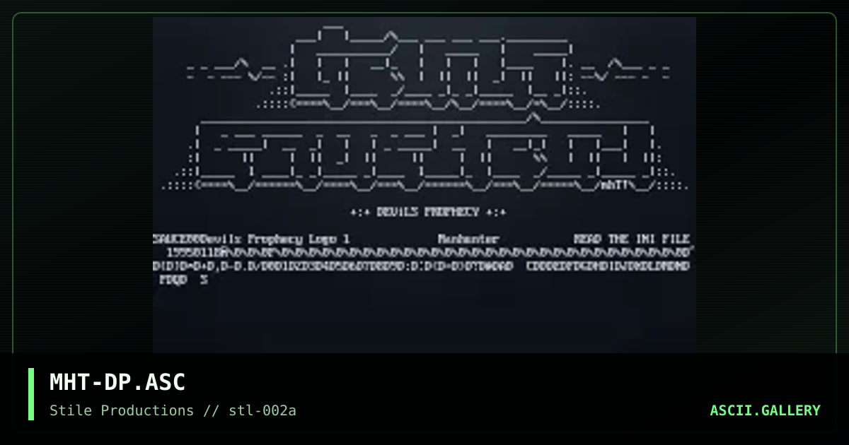 Devils Prophecy, by manhunter, 1995