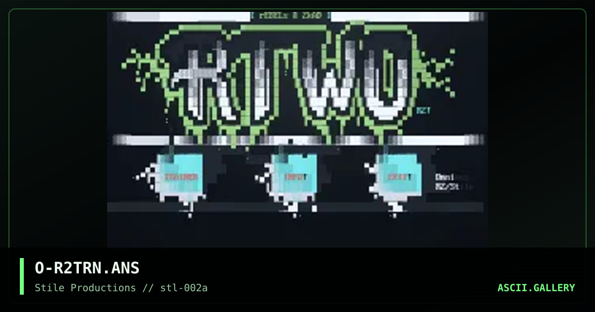 Rebels/2000AD Trainer Menu, by omnibuz, 1995