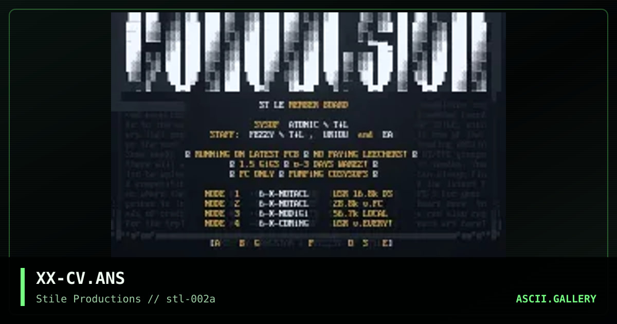 Convulsion, by gangstar, pfezzyo, 1995