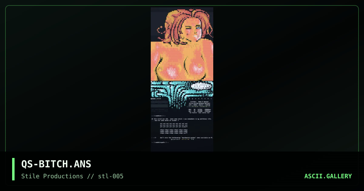spantobi 24 hour rent-a-ho' service, by quasar, 1996