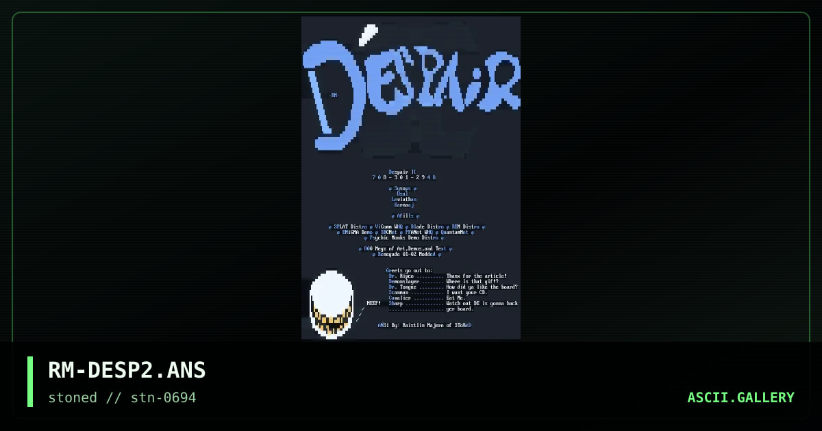 RM-DESP2.ANS, by raistlin majere, 1994