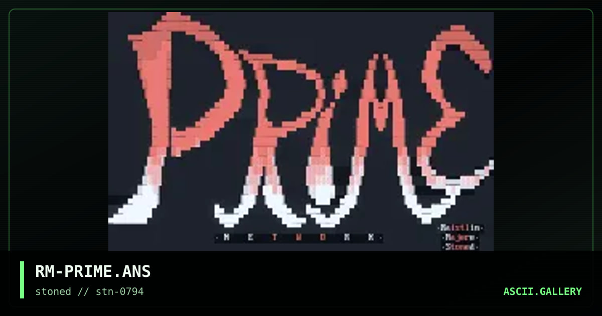 RM-PRIME.ANS, by raistlin majere, 1994